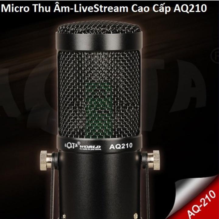 Mic Thu ÂM AQTA AQ210 Chính Hãng, thiết kế đẹp mắt, lọc âm đỉnh cao, khử nhiễu hiệu quả, bắt âm cực tốt