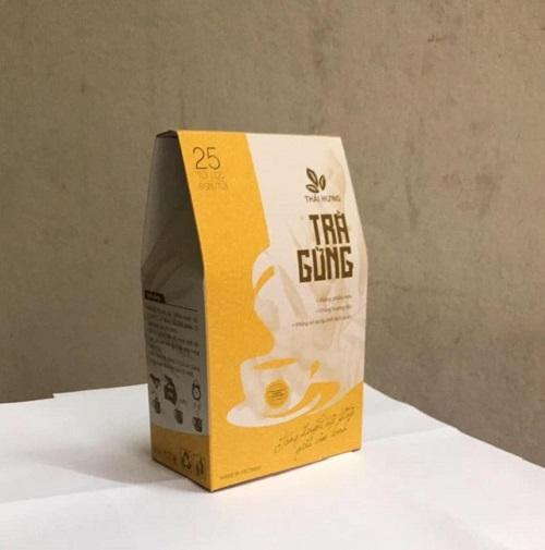 Trà Gừng Thái Hưng Giải cảm lạnh tăng huyết áp thấp - Hộp 25 túi lọc x 5g