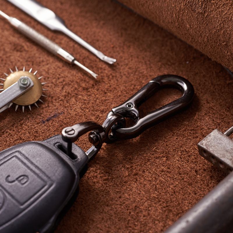 Bao Da Chìa Khóa Ô Tô Handmade dành cho Mercedes Benz 2 Nút Da Bò