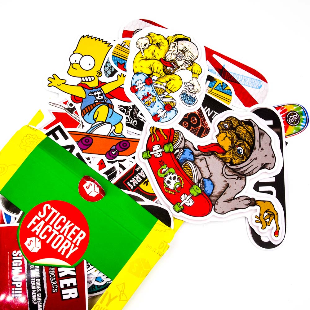 Combo 3 Hộp Sticker Hình Dán - STREET STYLE (Street Style, SUP Reme, Skate board)