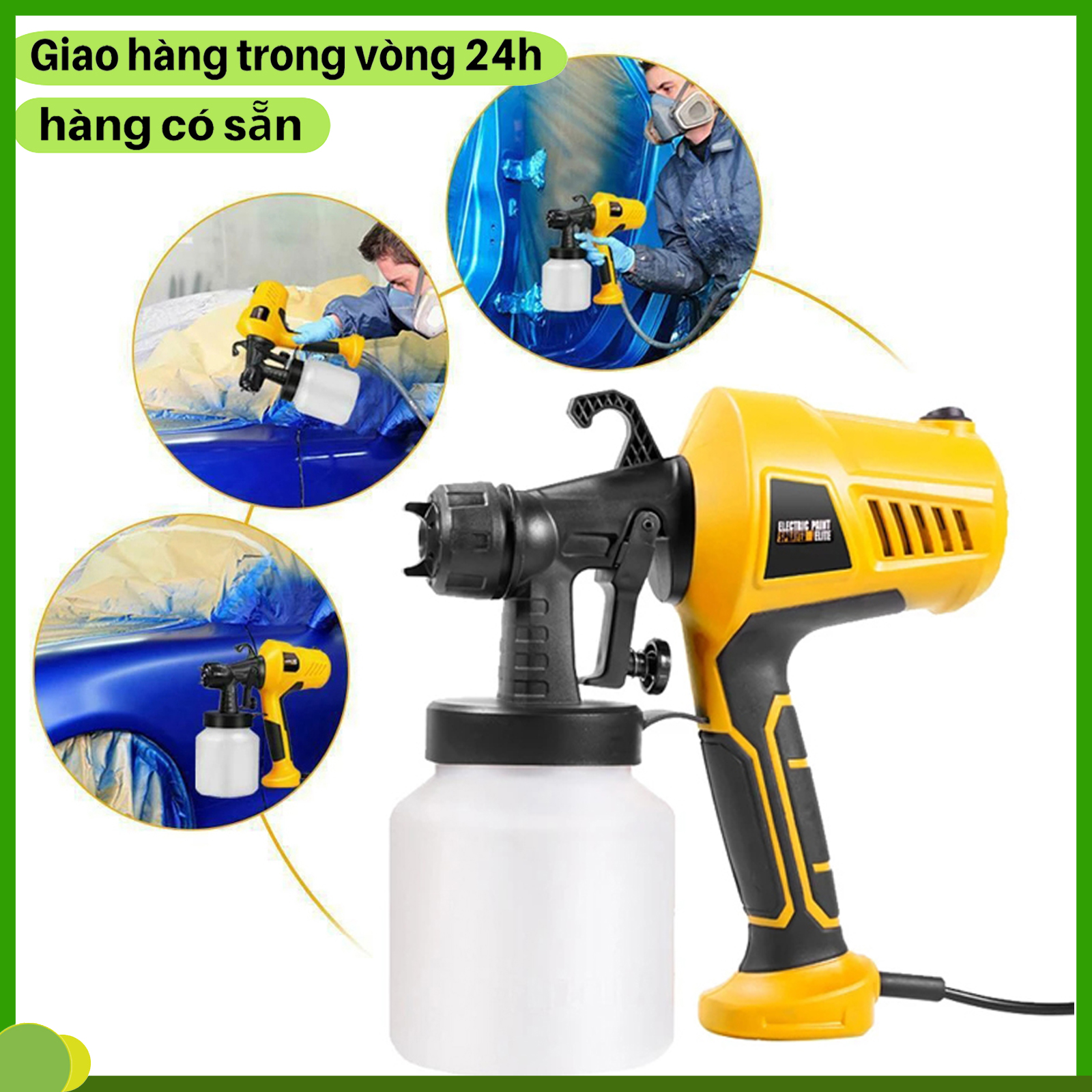 Máy Phun Sơn dùng điện Xịt Điện Cầm Tay Dụng Cụ Phun 500W Phun Sơn Phun Áp Lực Cao 800ML