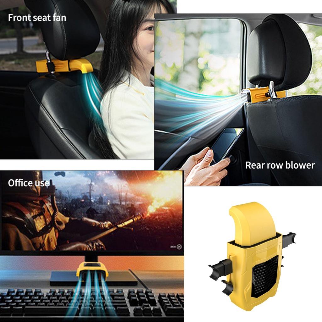 Quạt Tản Nhiệt 3 Tốc Độ Tùy Chỉnh Kèm Sạc Usb Gắn Lưng Ghế Xe Hơi