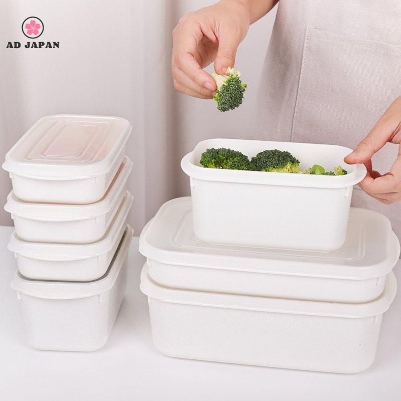 Hộp đựng thực phẩm tủ lạnh bằng nhựa nắp dẻo 350ml, 700ml, 1600ml Whity Pack hàng nội địa nhật Bản AD21