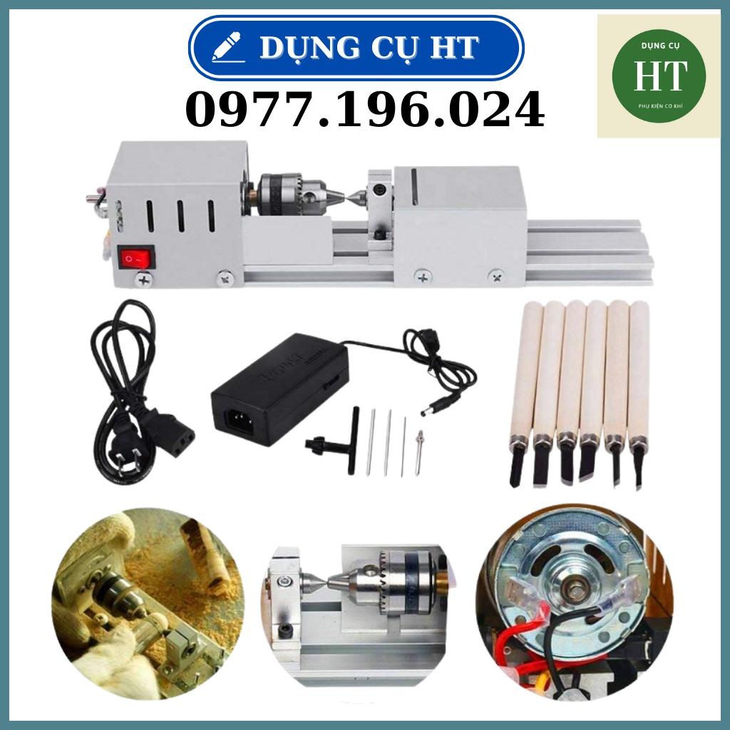 Máy tiện gỗ mini - Máy đánh bóng hạt gỗ