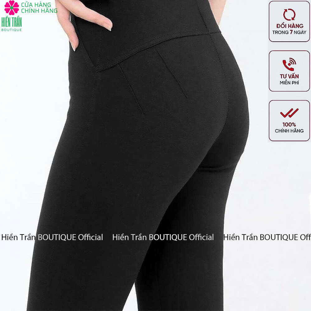 Quần legging nữ Hiền Trần BOUTIQUE dài nâng mông lưng cạp cao giữ nhiệt leggin thun ôm bó vải dày dặn bigsize