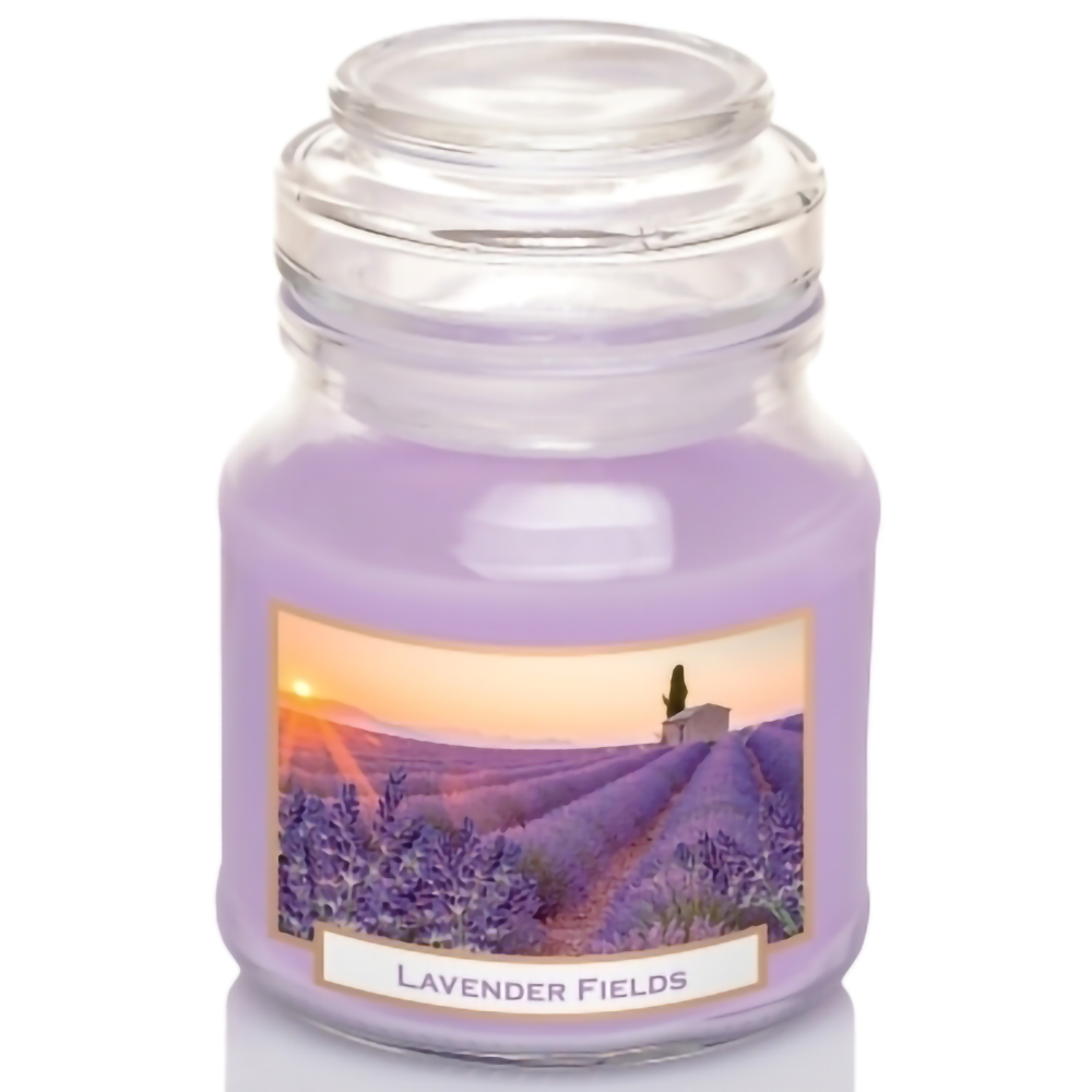 Hũ nến thơm tinh dầu Bartek Lavender Fields 130g QT06656 - cánh đồng oải hương (giao mẫu ngẫu nhiên)