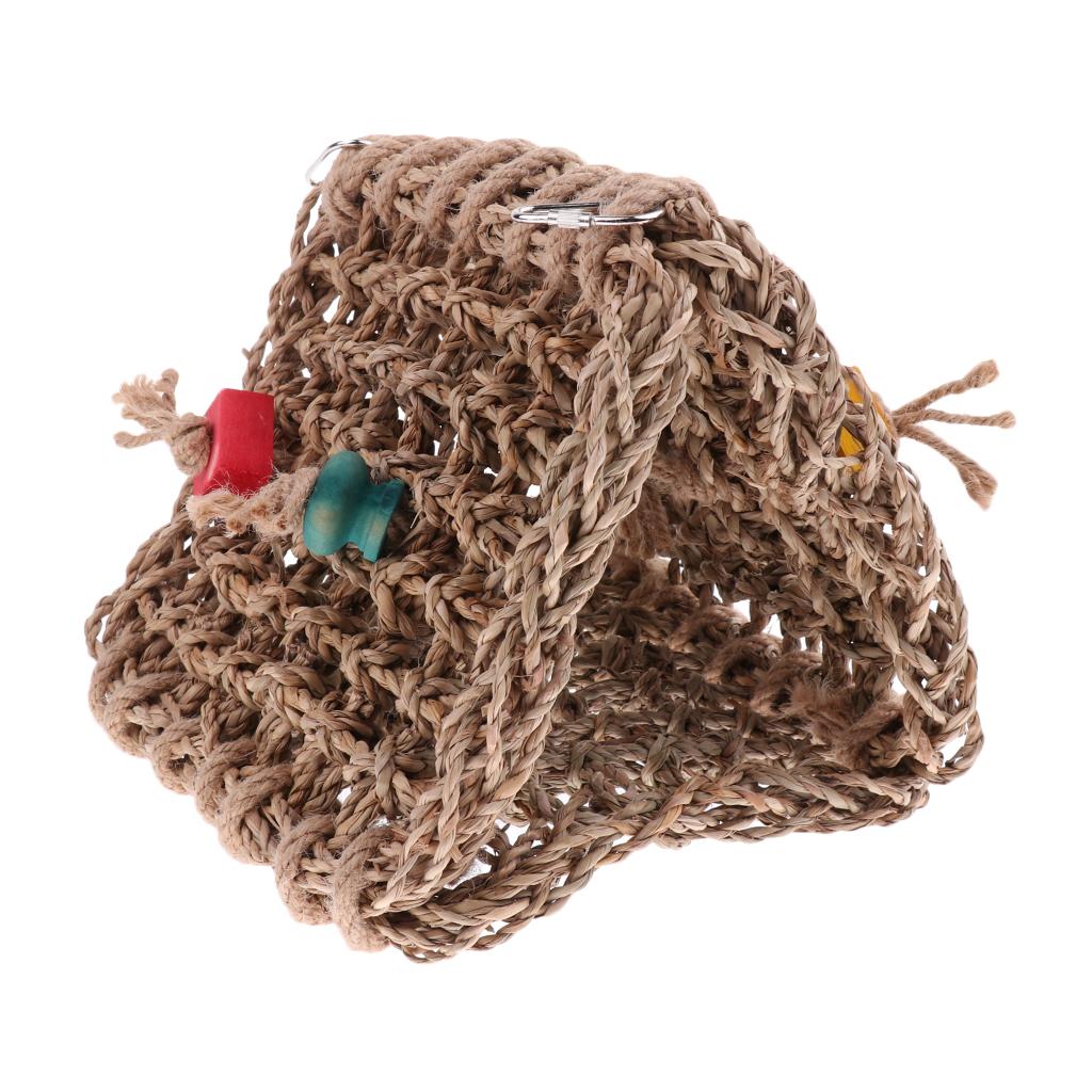 Bird Hammock Hanging Snuggle Cave Hamster Hut Bird Parrot Hideaway Toys S