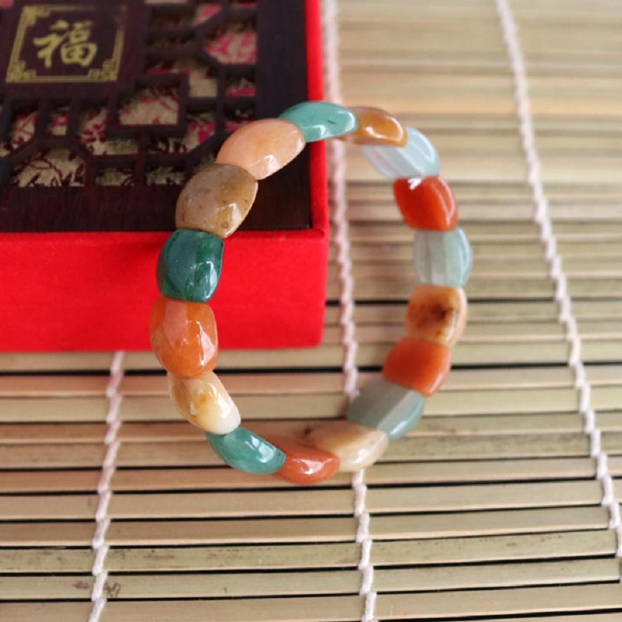 Vòng tay phong thủy đá đa sắc