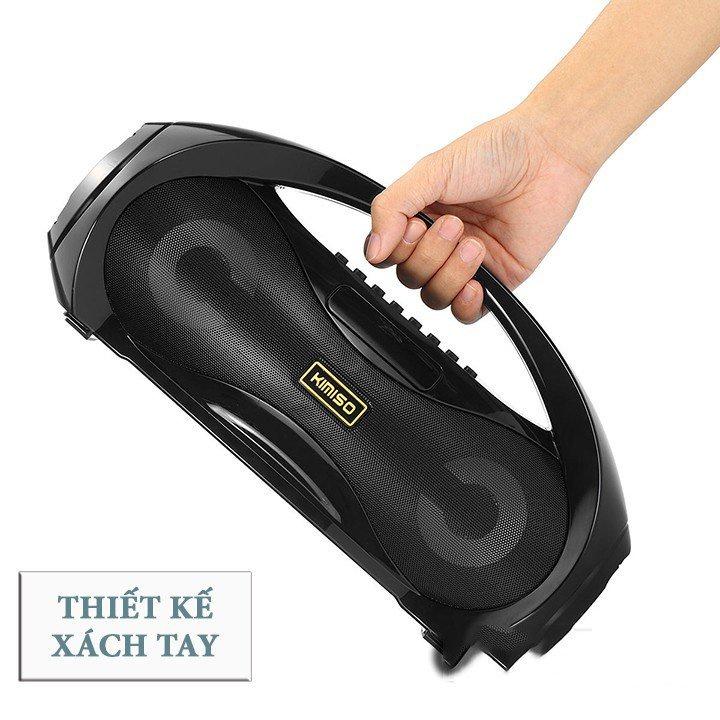 Loa Bluetooth Kimiso KM-S2 Xách Tay - Tặng Kèm Mic Hát - Siêu Bass - PIN 10000 MAh - Hàng Loại I Chuẩn
