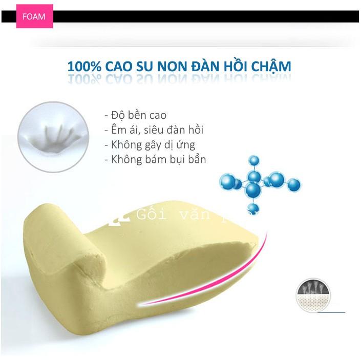 Gối Ngủ Trưa Ngồi Văn Phòng Cao Su Non, Hỗ Trợ Ngủ Gục Trên Bàn ZURI PILLOW GNN-01