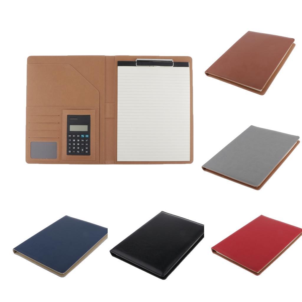 A4 Conference Document Folder Office Travel Supply W/ 8bit Calculator