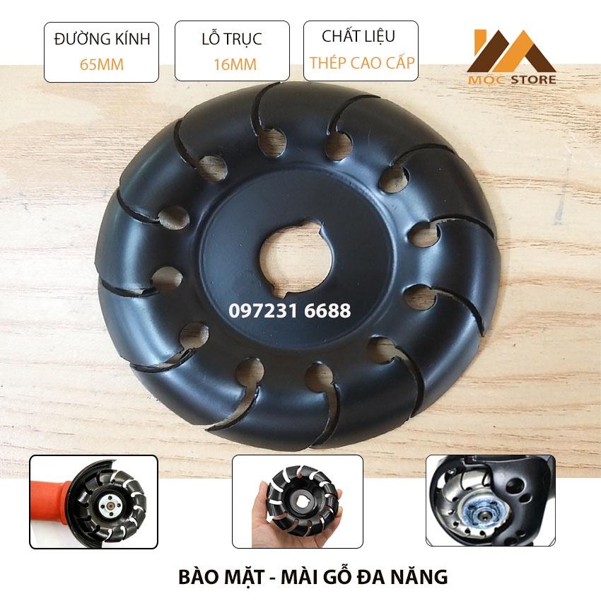 BÀO MẶT ĐA NĂNG PHI 65MM - DỤNG CỤ CHÀ BÀO PHÁ GỖ DÙNG CHO MÁY MÀI CẦM TAY