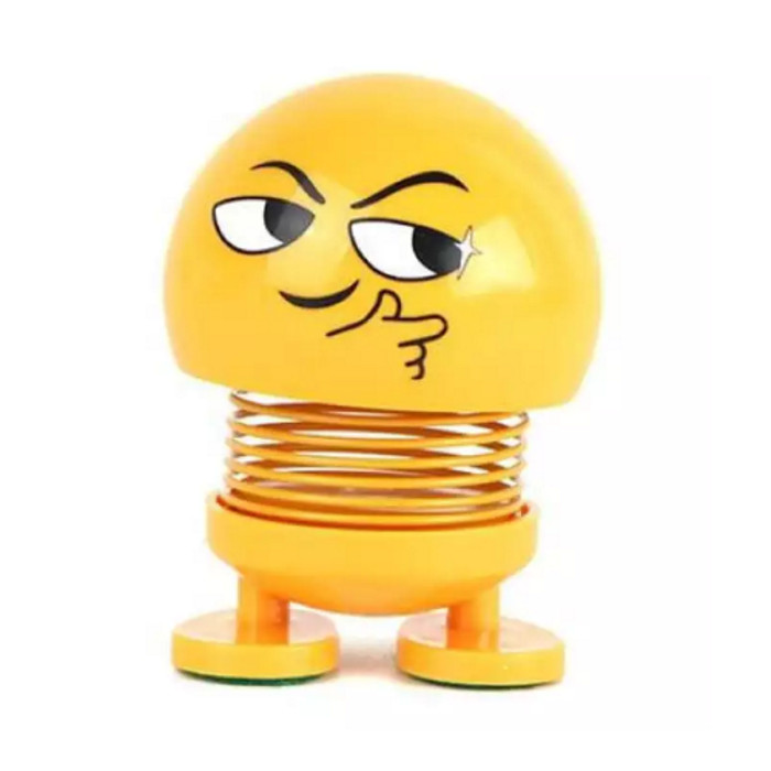 Thú nhún Emoji lò xo lắc đầu mặt cười siêu dễ thương, Trang trí xe ô tô, để bàn làm việc