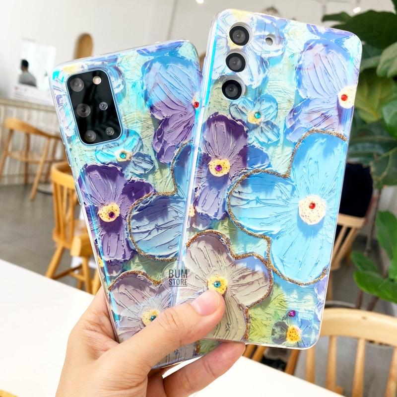 Ốp Lưng Cho Samsung S23 Ultra / S23 Plus / S22 ULTRA / S21 Ultra / S21 Plus / S21 FE / S20 Ultra / S20 FE Hoa Màu Sơn Nước - BUM STORE GALAXY CASE
