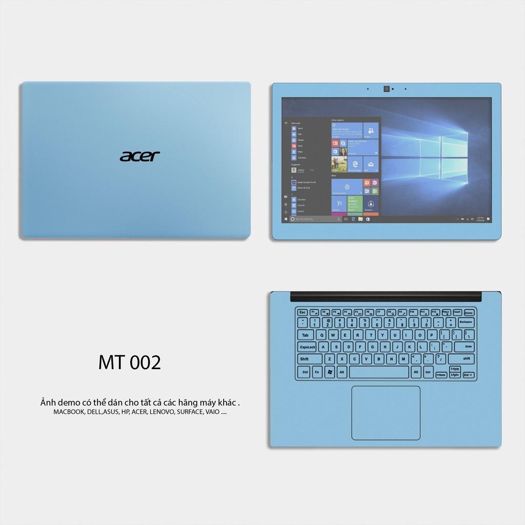 Skin Dán Laptop - Mẫu Màu Trơn (new P1) - Cho Tất Cả Các Dòng Laptop