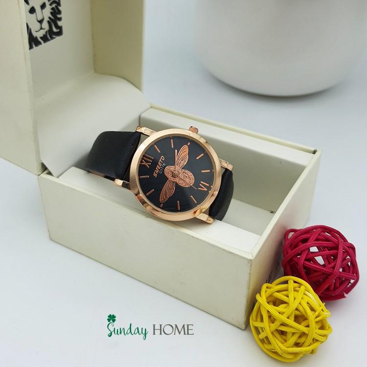 Đồng hồ thời trang nữ Smeeto, họa tiết ong (không kèm hộp)