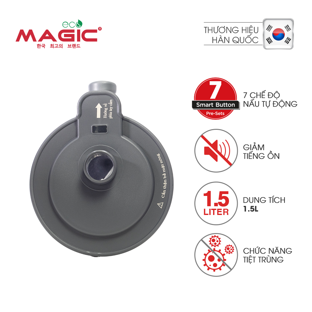 Máy Làm Sữa Hạt Đa Năng Giảm Tiếng Ồn Magic Eco AC -141 - Hàng chính hãng