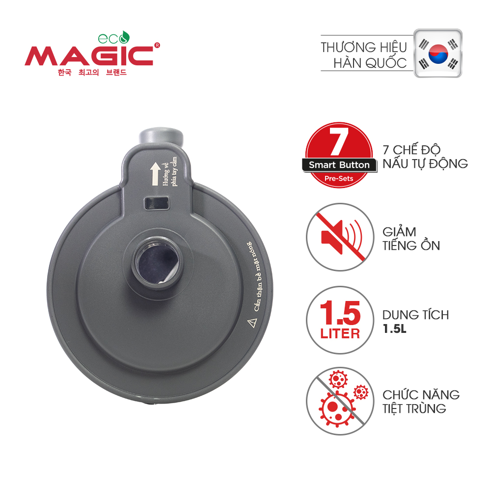 Máy Làm Sữa Hạt Đa Năng Giảm Tiếng Ồn Magic Eco AC -141 (1.5 Lít) - Hàng chính hãng