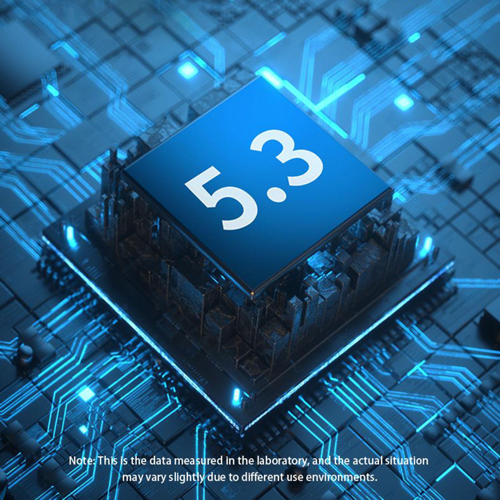 Neckband Bluetooth V5.3 Headphones W/Mic HD Stereo Sport Earbuds for Running Gym Home