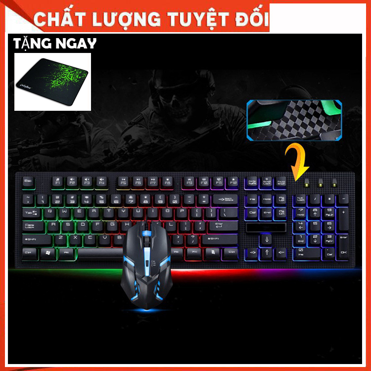 [Tặng lót chuột] Combo chuột và bàn phím chuyên game giá rẻ