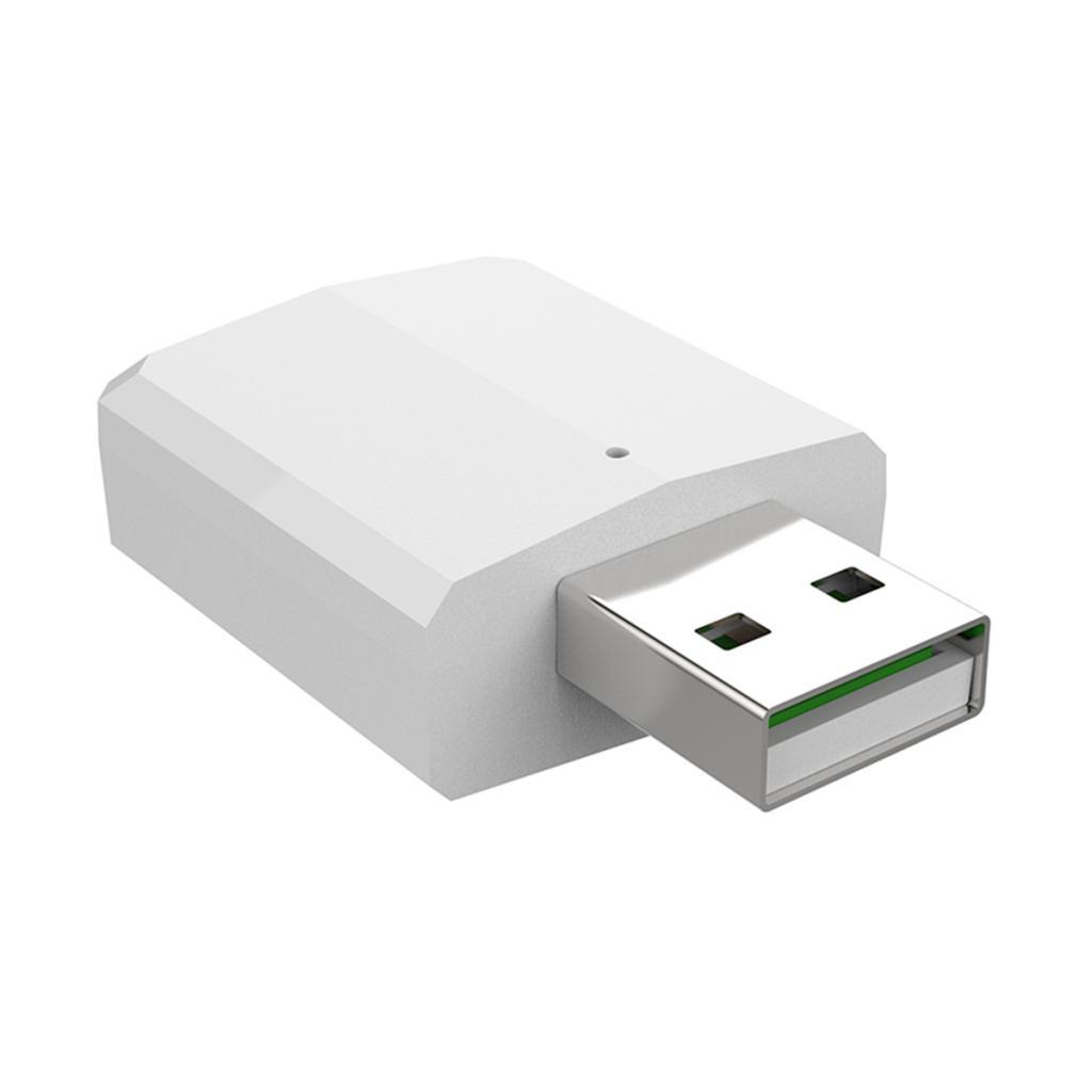 Bluetooth 5.0 USB Bluetooth Adapter Audio Receiver Transmitter White & Black