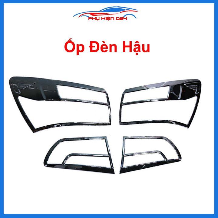 Ốp viền đèn pha hậu mạ crom Kia Rio 2018-2019-2020 chống trầy trang trí bảo vệ xe