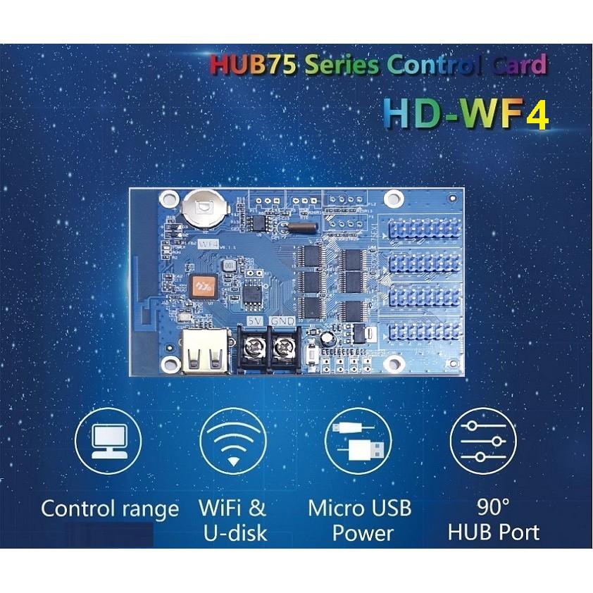 Bộ điều khiển Led ma trận Full color HD WF4 (USB, Wifi) – Thay thế card W62-75