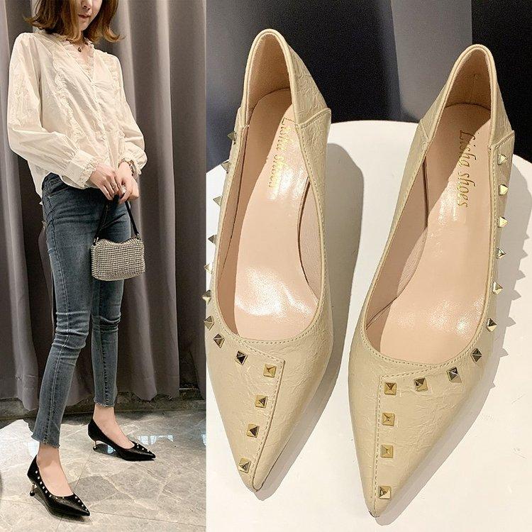 Giày Cao Gót Kiểu Hàn Quốc Thiết Kế Xinh Xắn Cho Nữ