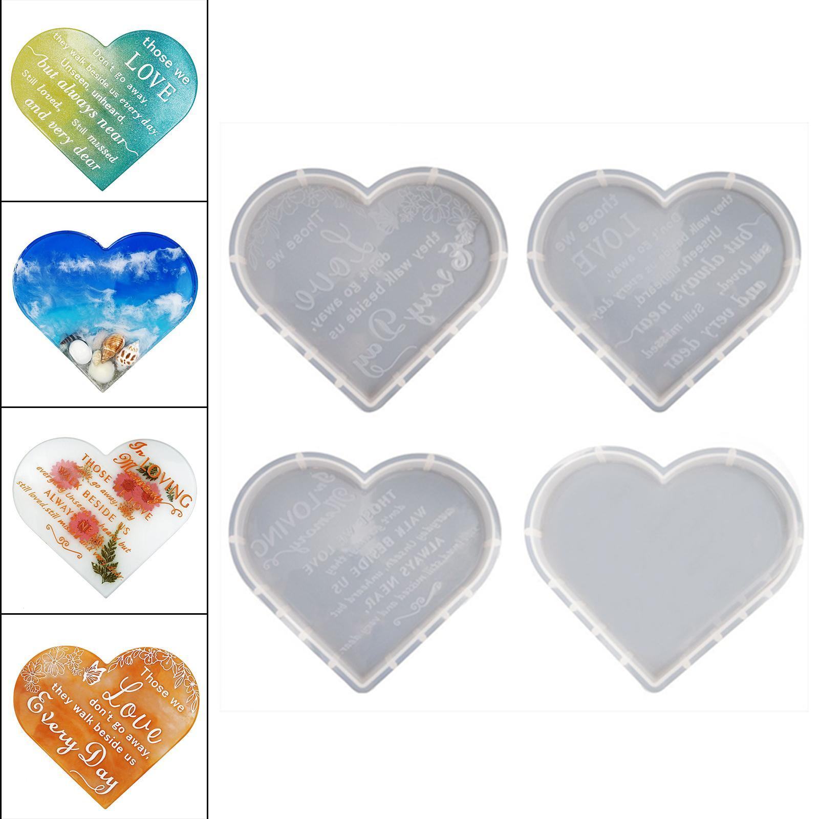Heart Epoxy Casting Tool Resin Tray Casting Tool for DIY Making Service Tray