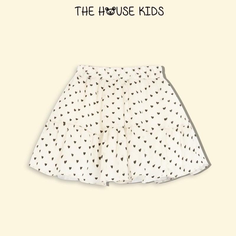 Váy Cho Bé Gái Chân Váy Cho Trẻ Em Cao Cấp Hoạ Tiết THE HOUSE KIDS Trái Tim