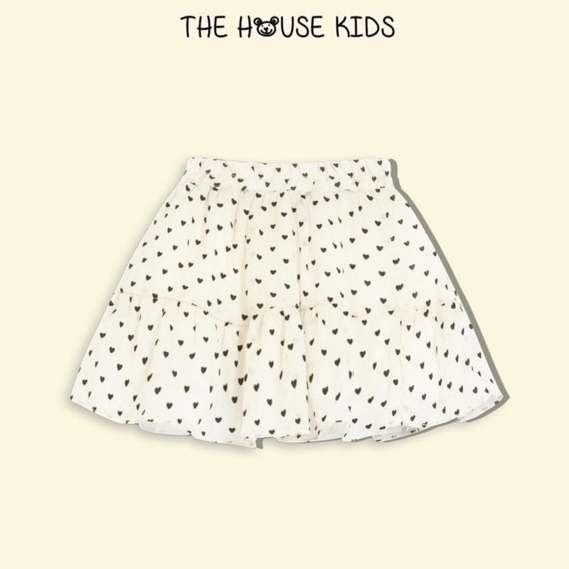 Váy Cho Bé Gái Chân Váy Cho Trẻ Em Cao Cấp Hoạ Tiết THE HOUSE KIDS Trái Tim