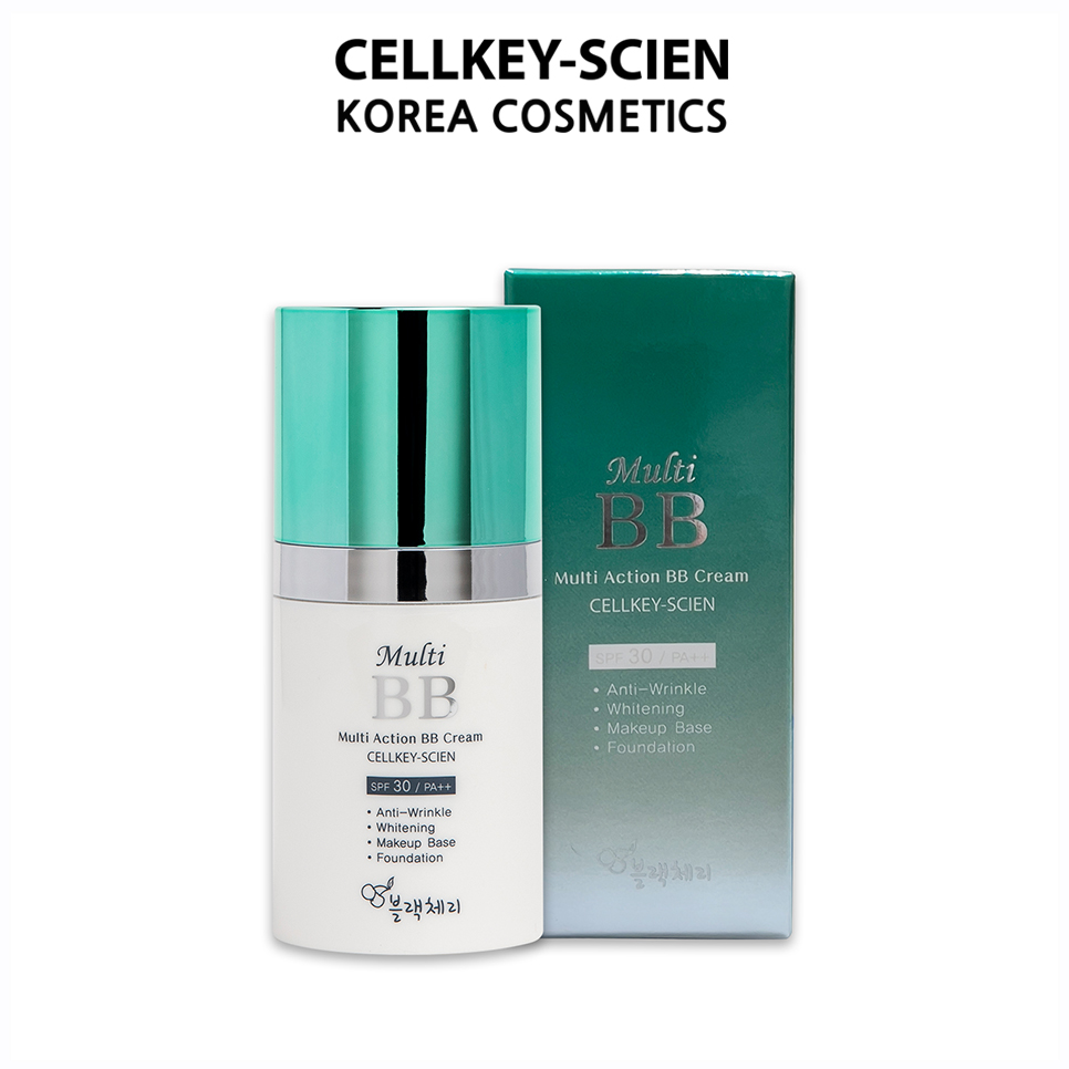 Kem Nền Che Khuyết Điểm Kiềm Dầu Chống Nắng Dưỡng Da Ngăn Ngừa Lão Hóa Công Nghệ Nano Vàng Cellkey-Scien Multi Action BB Cream