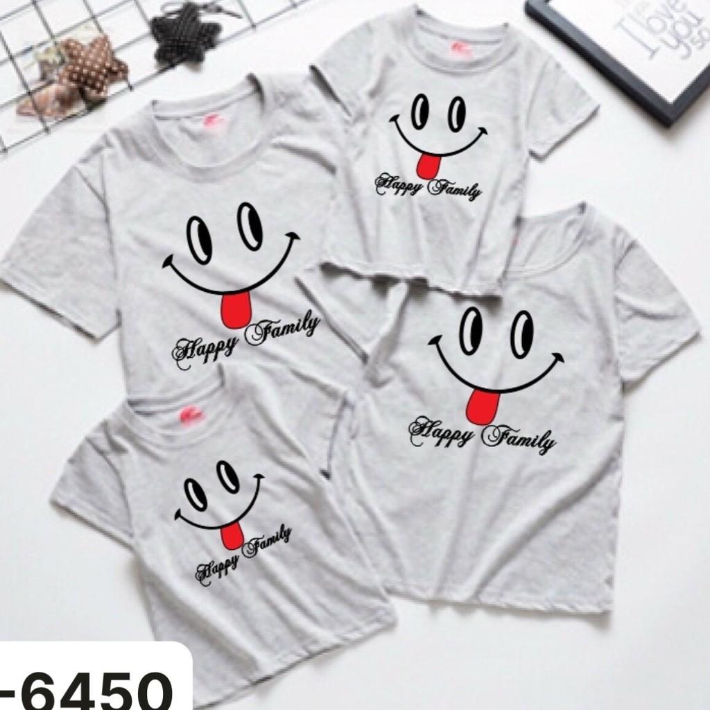 Áo Thun Gia Đình Mặt Cười Gía Rẻ