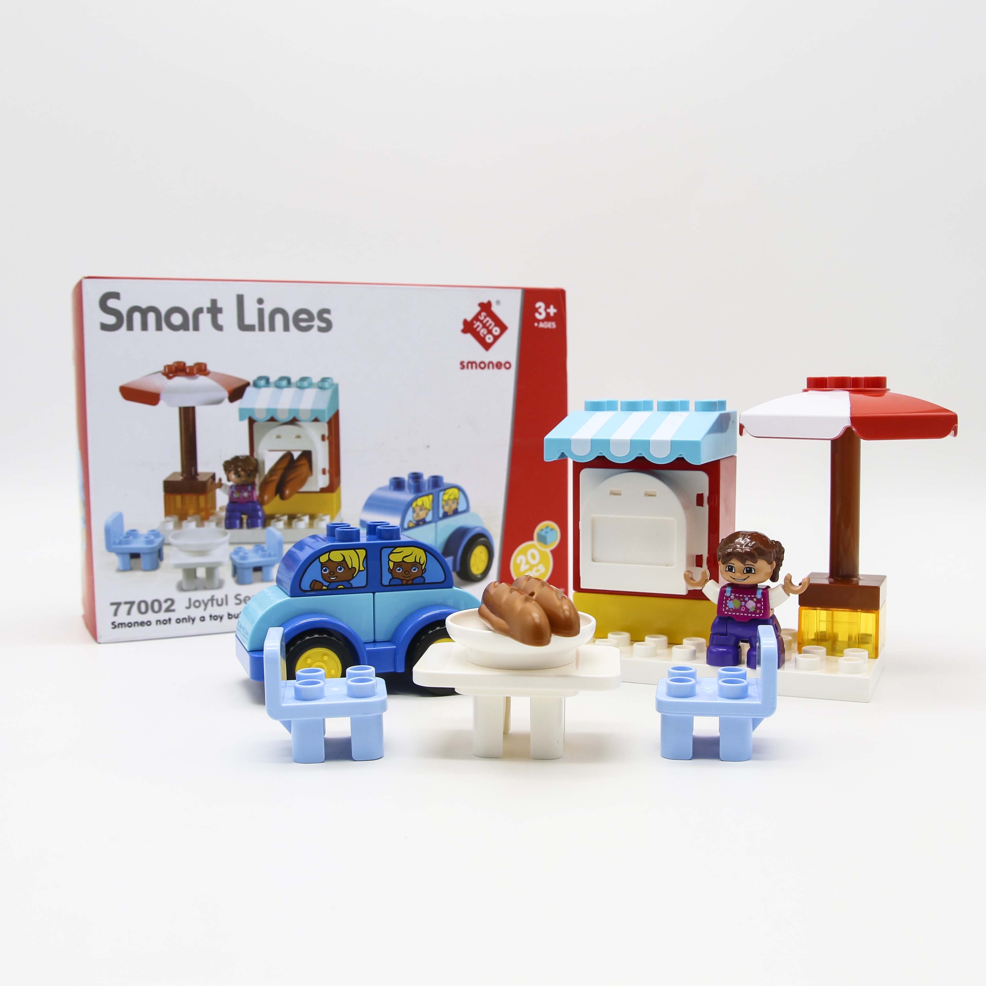 Bộ đồ chơi lắp ghép xếp hình Smoneo Duplo - 20 mảnh ghép Toyshouse - 77002