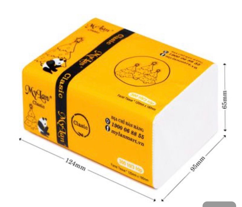 Thùng 30 gói giấy ăn gấu trúc MyLan