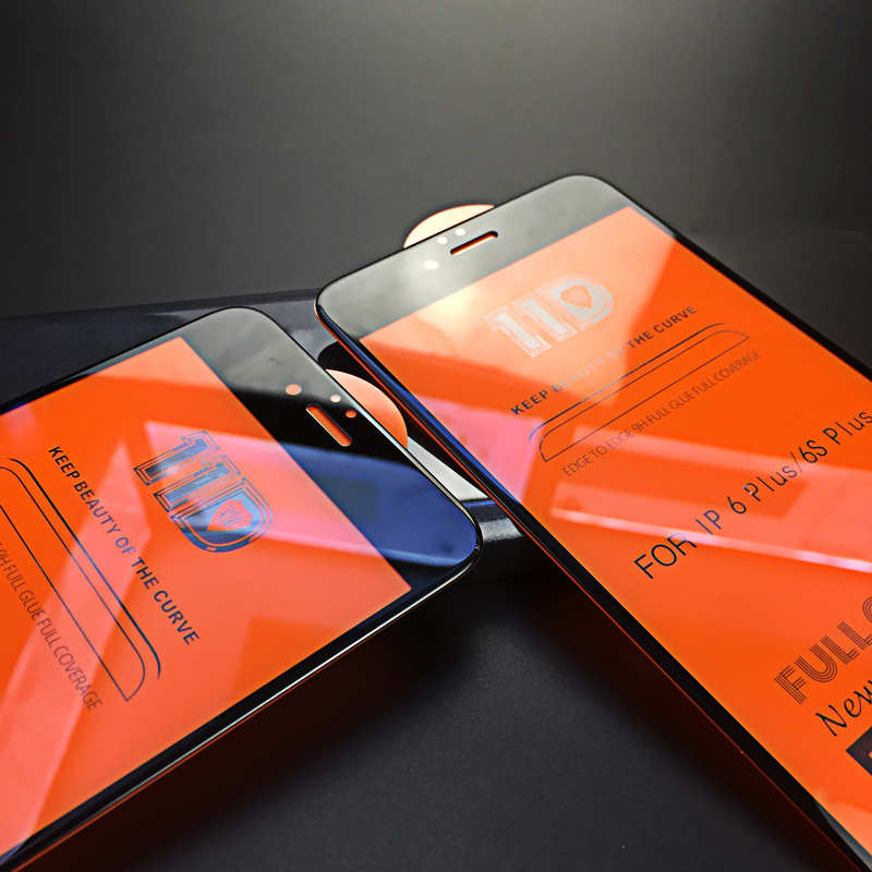 Kính cường lực 11D cho iPhone 6 - 6S, Full viền đen