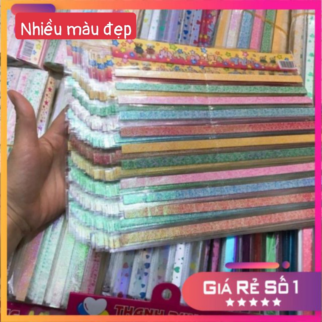 Combo 10 xấp 500 tờ giấy xếp ngôi sao dạ quang đẹp giá rẻ ✓ giấy xếp ngôi sao ✓ giấy gấp ngôi sao ✓ giấy xếp origami