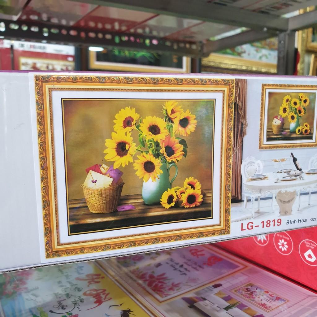 Tranh Đính Đá HOA HƯỚNG DƯƠNG . Kích Thước: 70cm x 60cm