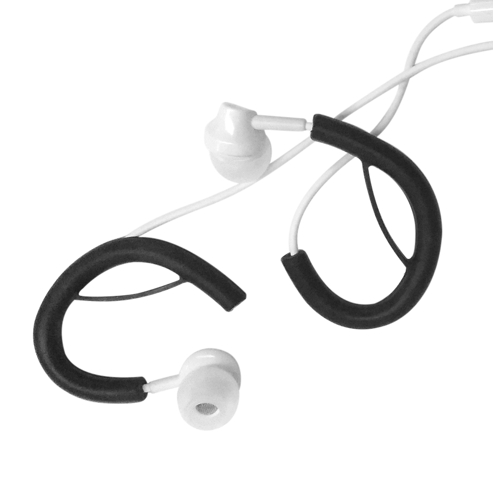 2 Cặp 4 Miếng Tai Nghe Kẹp Tai Silicone Mềm Dây Tròn