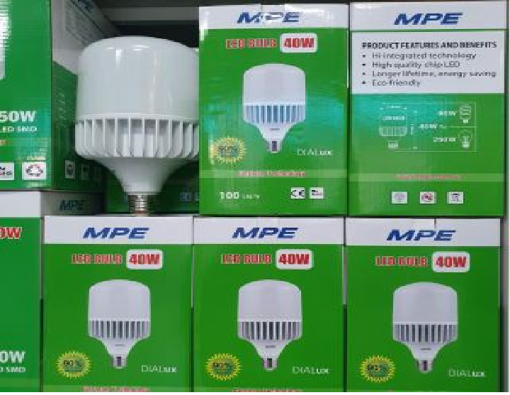 Bóng Đèn Led Trụ: 30W, 40W, 50W - MPE Tiết Kiệm Điện