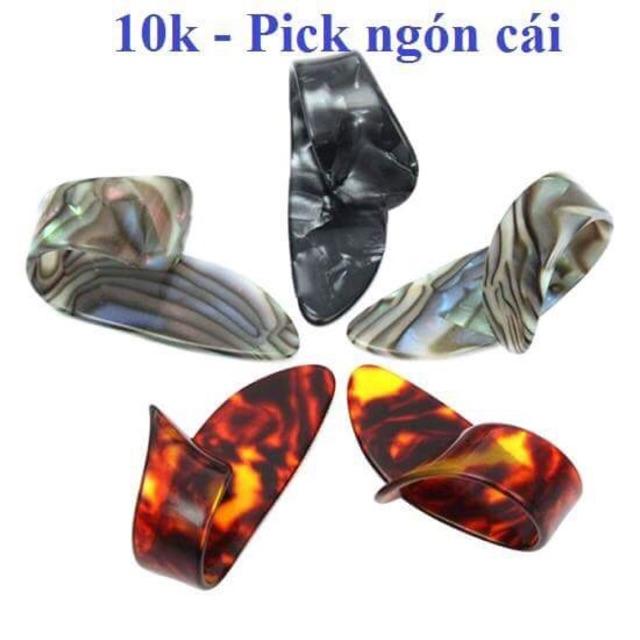 PICK GÃY / PICK NGÓN CÁI - thumbpick / HỘP ĐỰNG PICK - PHỤ KIỆN GUITAR