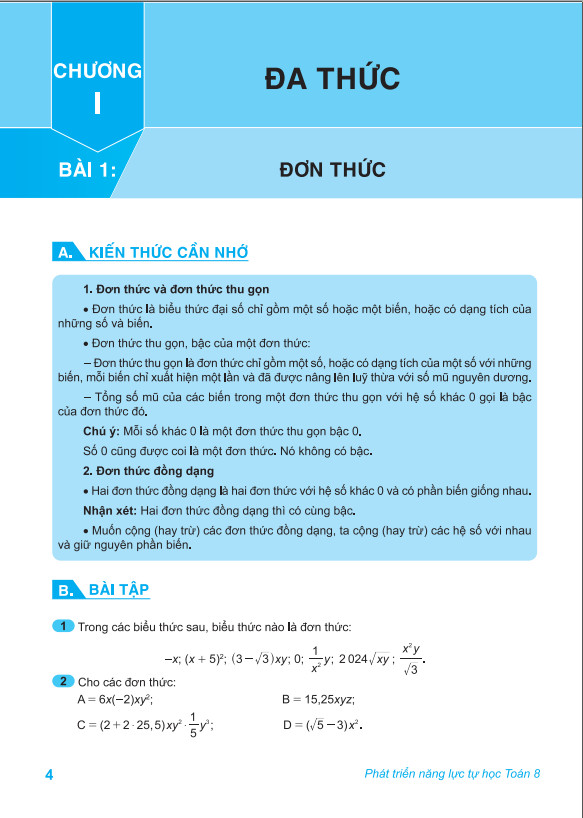 Sách - Phát Triển Năng Lực Tự Học Toán 8 - Biên soạn theo chương trình GDPT mới - ndbooks