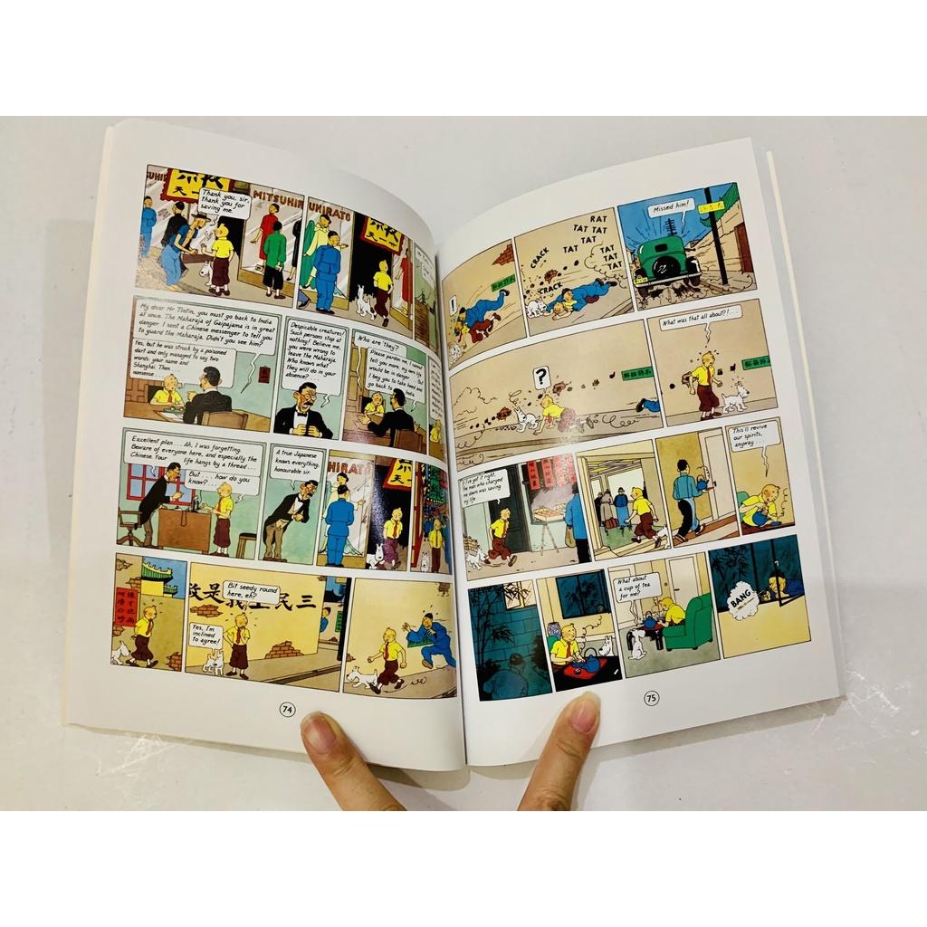 Tintin 8q nhập màu bìa cứng box set