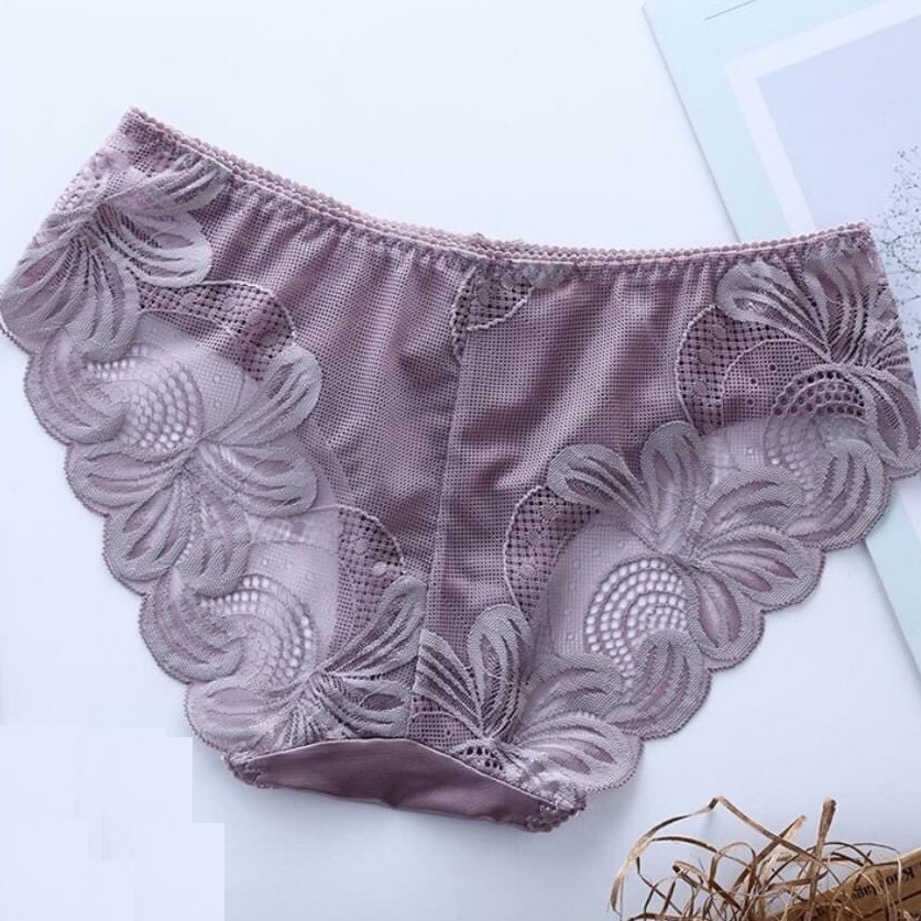 Combo 5 Quần Lót Ren Nữ Phi Lụa Dòng Cao Cấp - Quần Sịp Nữ N14