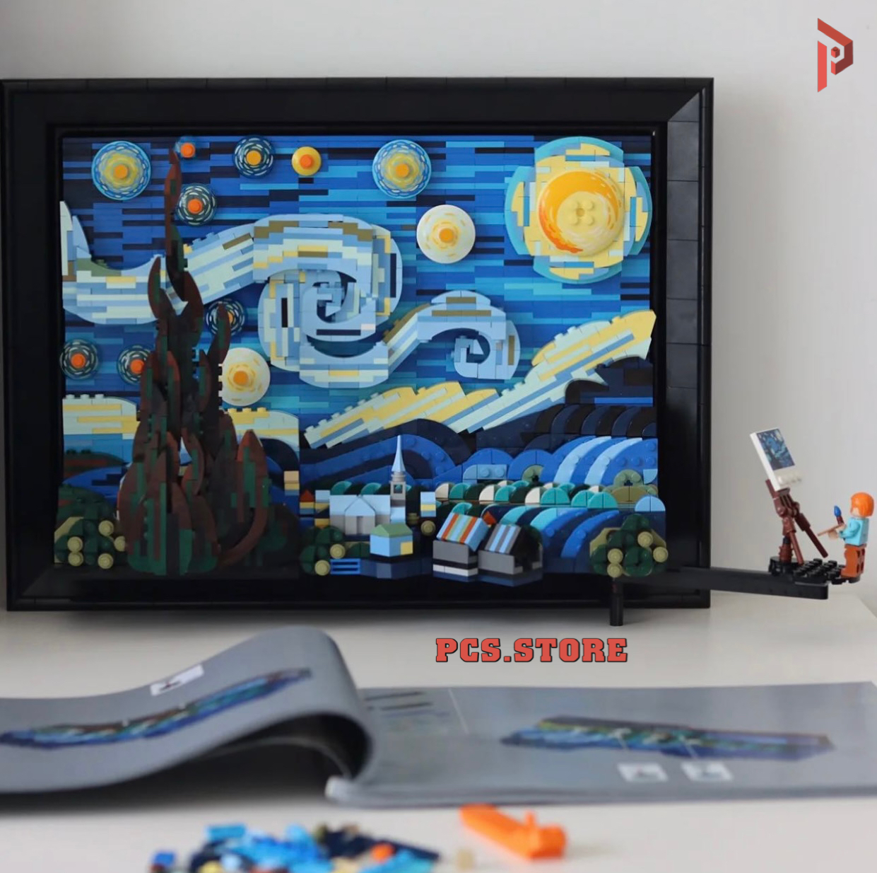 Đồ Chơi Lắp Ráp Mô Hình Tranh Van Goh Starry Night - PCS STORE