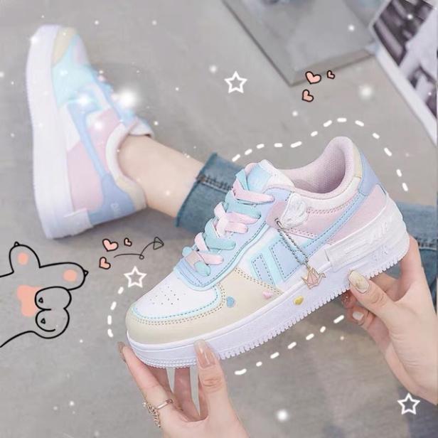 Giày Thể Thao nữ Sneaker nữ Air đế độn siêu đẹp Hot trend, sneaker nữ đi học, chơi bóng rổ siêu nhẹ