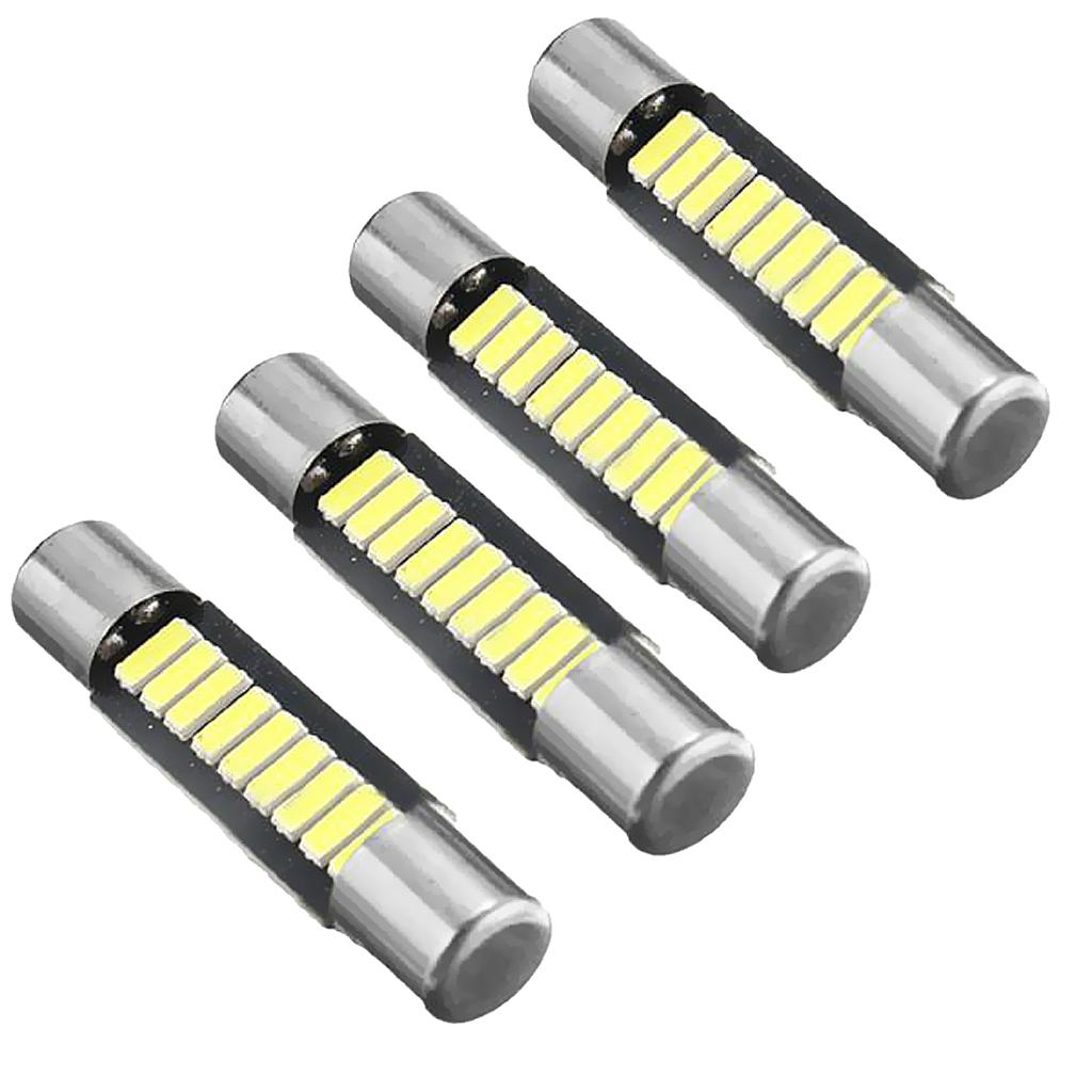 4 Pieces 29MM Festoon Dome 4014 9 SMD Car LED Bulb Mirror Light Indicator Lamp - Cold White