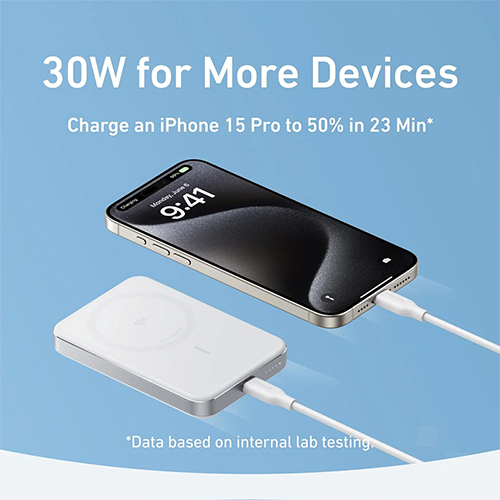 Sạc dự phòng Anker MagGo Power Bank 1C 15W 10000mAh A1664 - Hàng chính hãng