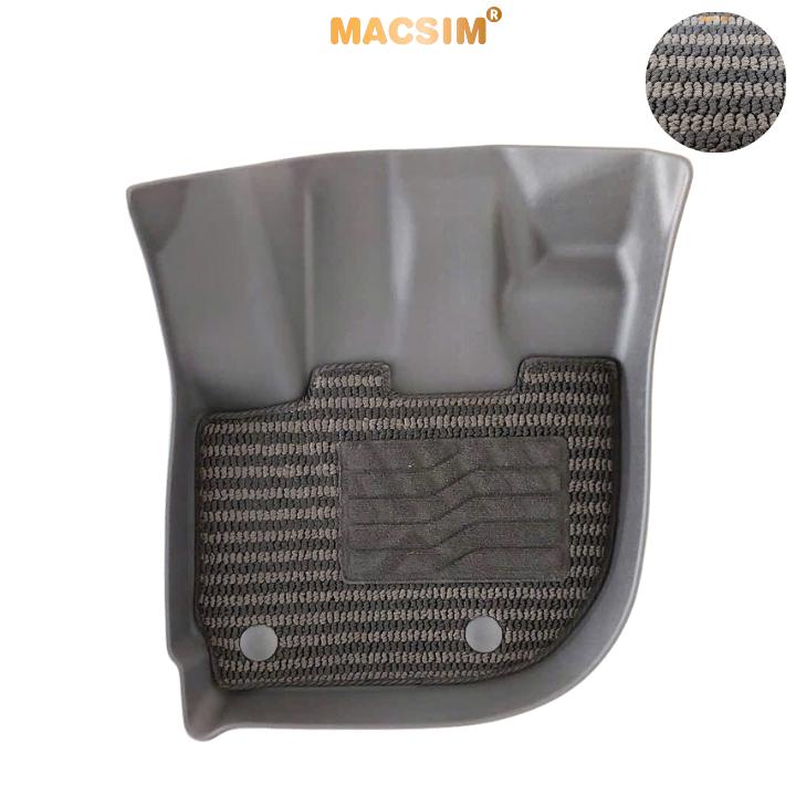 Thảm Lót Sàn 2 Lớp TPE Macsim City 2015+ Chuẩn Form, Bền, Không Mùi (sd3 xám đen ct)