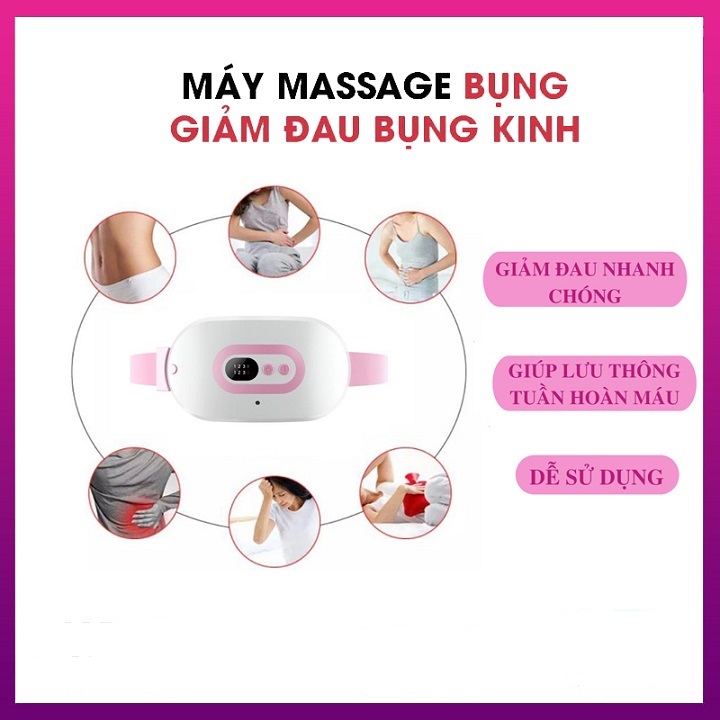 Máy Chườm Ấm Bụng, Đai Chườm Nóng, Massage Giảm Đau Bụng, Đau Lưng Khi Đến Kỳ Kinh Nguyệt Cho Bạn Gái